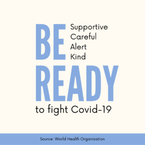 Blue and Yellow Be Ready to Fight Covid-19 Instagram Post